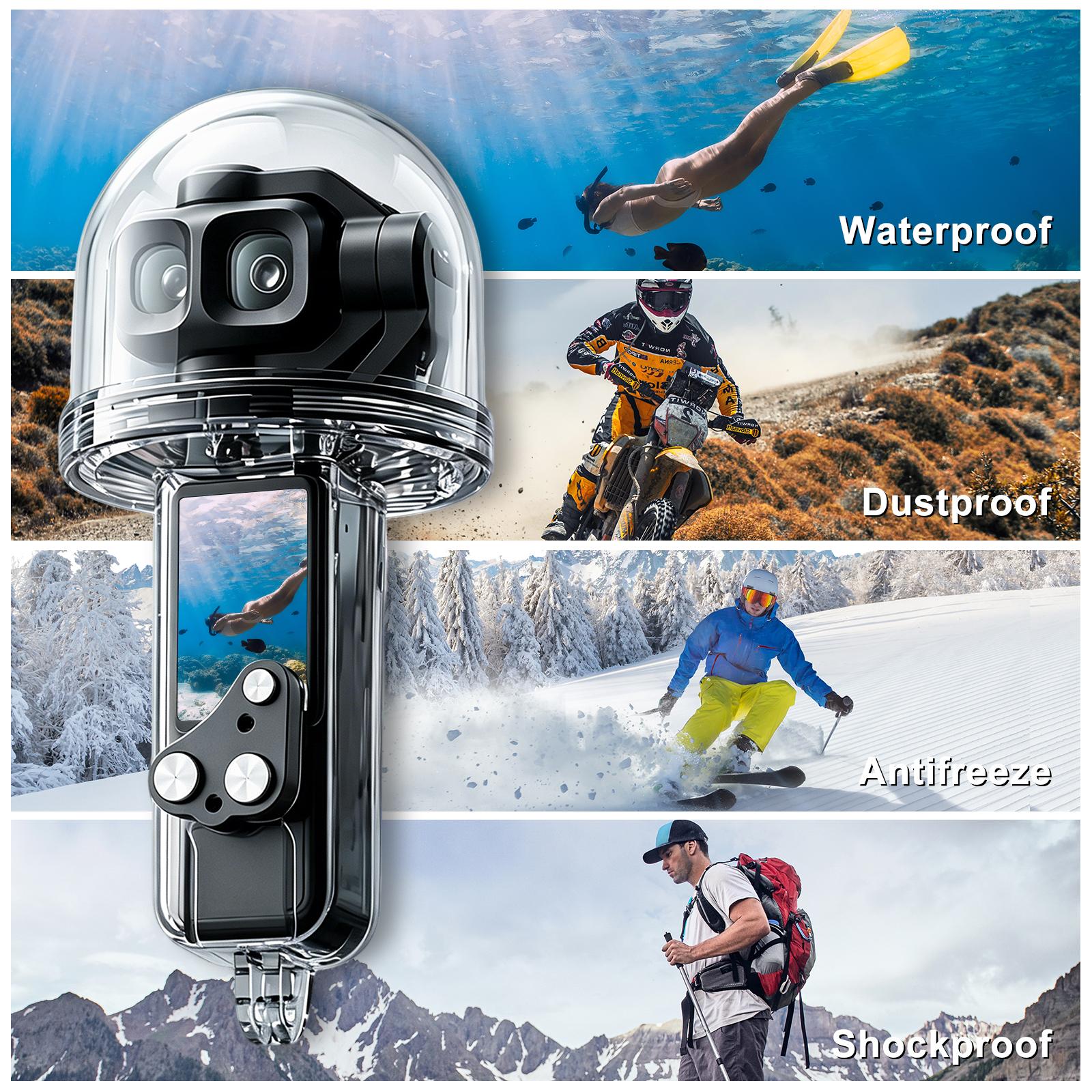 Fishing Boat Cover - เคสกันน้ำสำหรับดำน้ำลึก 50 เมตร สำหรับ DJI Osmo